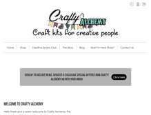 Tablet Screenshot of craftyalchemy.com